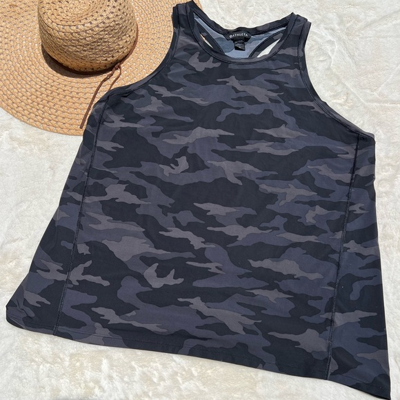 Athleta Ultimate Camo Train Tank Workout Top Size XL - Picture 4 of 6